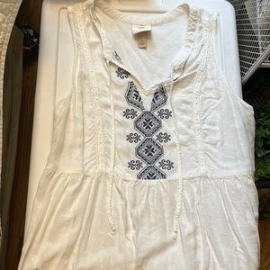 KNOX ROSE PEPLUM TOP WITH TIE FRONT DETAIL